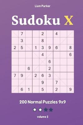 Book cover for Sudoku X - 200 Normal Puzzles 9x9 vol.2