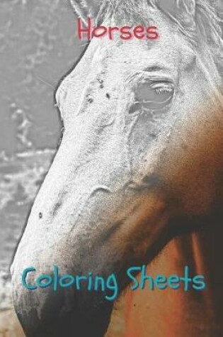 Cover of Horses Coloring Sheets