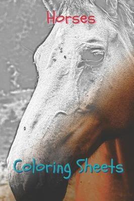 Book cover for Horses Coloring Sheets