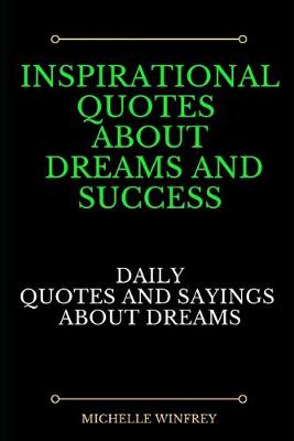 Book cover for Inspirational quotes about dreams and success