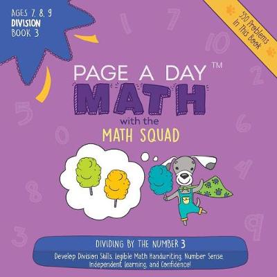 Book cover for Page a Day Math Division Book 3