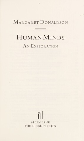 Book cover for Human Minds