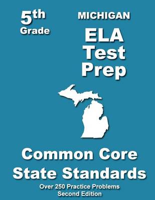 Book cover for Michigan 5th Grade ELA Test Prep