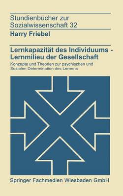 Cover of Lernkapazität des Individuums — Lernmilies der Gesellschaft