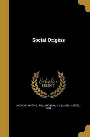 Cover of Social Origins