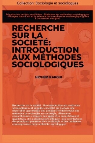 Cover of Recherche sur la société