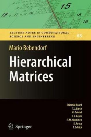 Cover of Hierarchical Matrices: A Means to Efficiently Solve Elliptic Boundary Value Problems