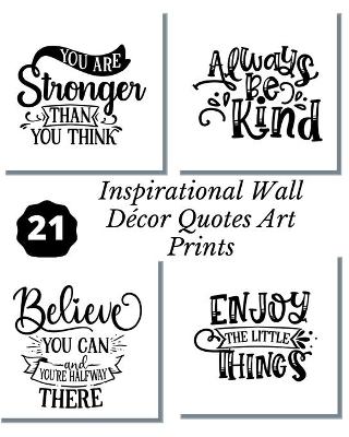 Book cover for Inspirational Wall Decor Quotes Art Prints