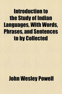 Book cover for Introduction to the Study of Indian Languages, with Words, Phrases, and Sentences to by Collected