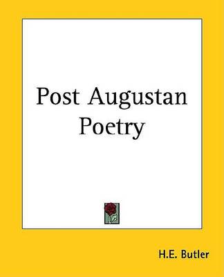 Book cover for Post Augustan Poetry