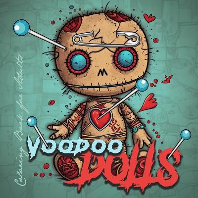 Cover of Voodoo Dolls Coloring Book for Adults