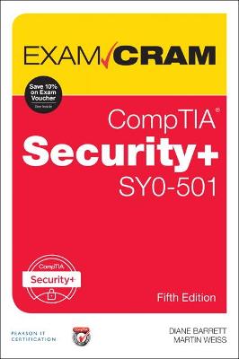 Cover of CompTIA Security+ SY0-501 Exam Cram