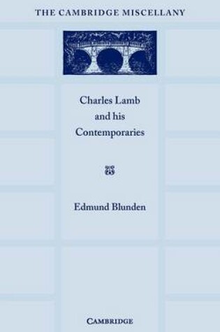 Cover of Charles Lamb and his Contemporaries