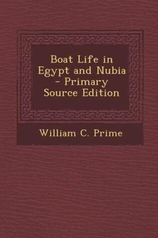 Cover of Boat Life in Egypt and Nubia