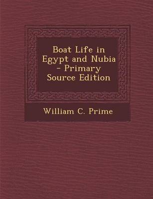 Book cover for Boat Life in Egypt and Nubia