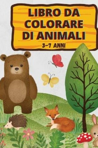 Cover of Libro da colorare di animali, 3-7 anni