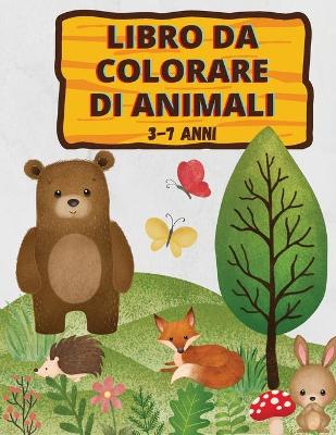 Book cover for Libro da colorare di animali, 3-7 anni