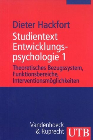 Cover of Studientext Entwicklungspsychologie 1