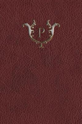 Book cover for Monogram "p" Any Day Planner Journal