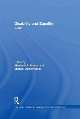 Cover of Disability and Equality Law