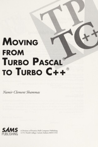 Cover of Moving from Turbo PASCAL to Turbo C++