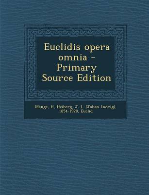 Book cover for Euclidis Opera Omnia