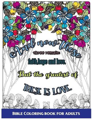 Book cover for Bible Coloring Book For Adults