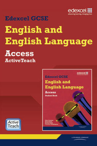 Cover of Edexcel GCSE English and English Language Access ActiveTeach pack with CDROM