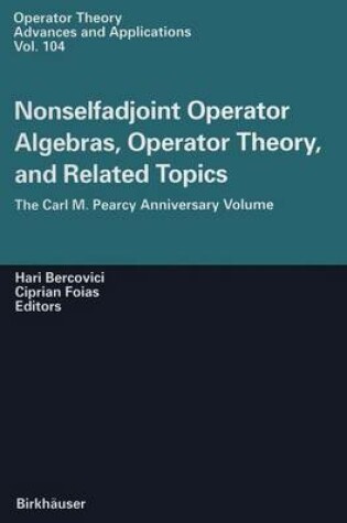 Cover of Nonselfadjoint Operator Algebras, Operator Theory, and Related Topics