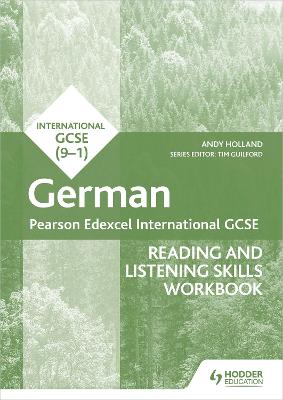 Book cover for Pearson Edexcel International GCSE German Reading and Listening Skills Workbook