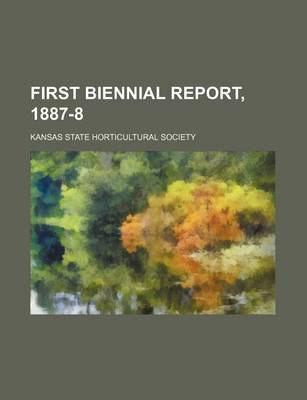 Book cover for First Biennial Report, 1887-8