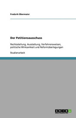 Book cover for Der Petitionsausschuss