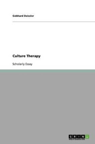 Cover of Culture Therapy