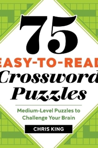 Cover of 75 Easy-to-Read Crossword Puzzles