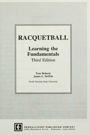 Cover of Racquetball