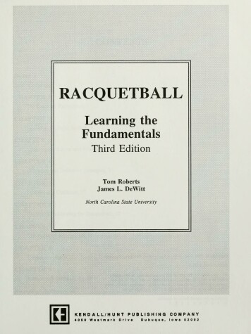 Book cover for Racquetball