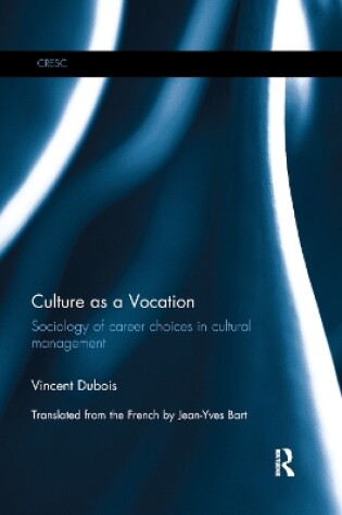 Cover of Culture as a Vocation