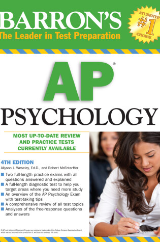 Cover of Barron's Ap Psychology