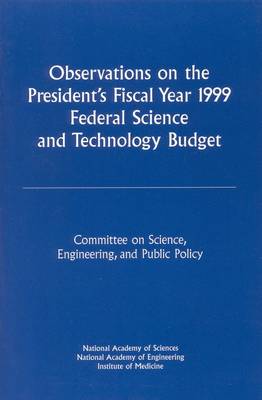 Book cover for Observations on the President's Fiscal Year 1999 Federal Science and Technology Budget