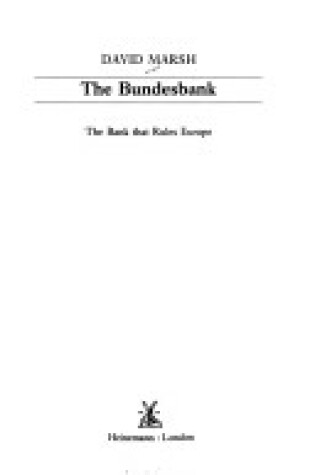 Cover of The Bank That Rules the World