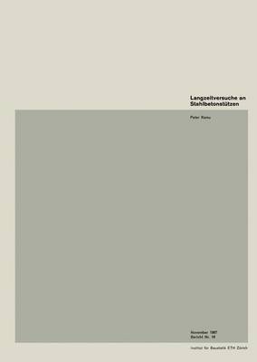 Cover of Langzeitversuche an Stahlbetonstutzen