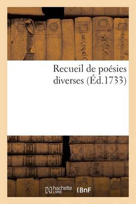 Cover of Recueil de Poesies Diverses