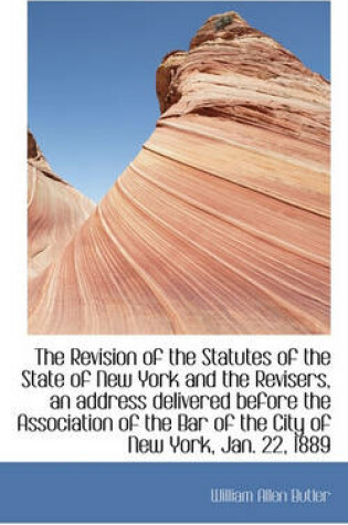 Cover of The Revision of the Statutes of the State of New York and the Revisers, an Address Delivered Before