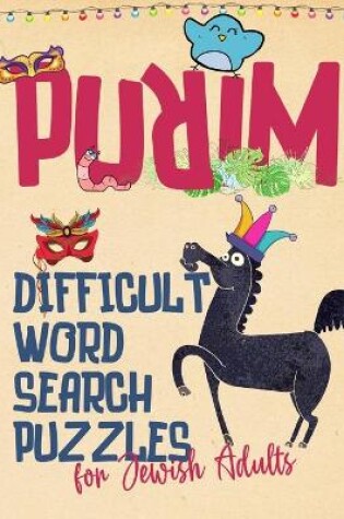 Cover of Purim Difficult Word Search Puzzles for Jewish Adults