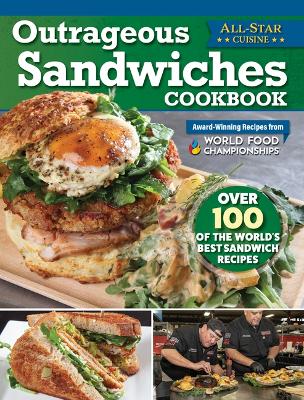 Book cover for Outrageous Sandwiches Cookbook