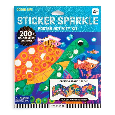 Book cover for Ocean Life Sticker Sparkle Poster Activity Kit