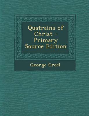 Book cover for Quatrains of Christ