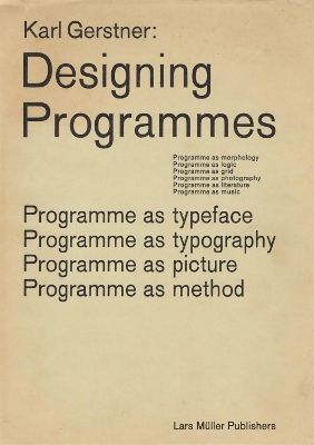 Book cover for Designing Programmes