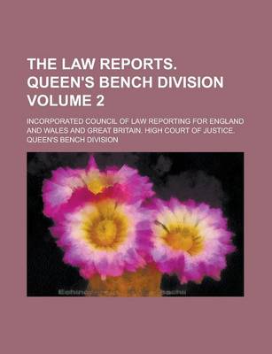 Book cover for The Law Reports. Queen's Bench Division Volume 2