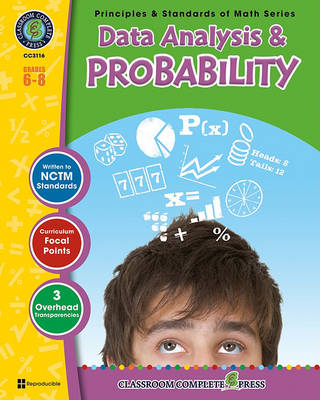 Book cover for Data Analysis & Probability, Grades 6-8